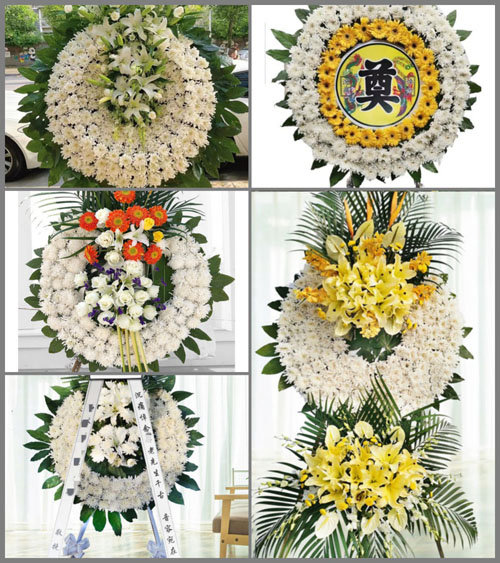 广东揭阳市普宁市南径镇青洋山村花圈速递